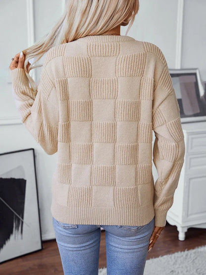 Soft square knit sweater