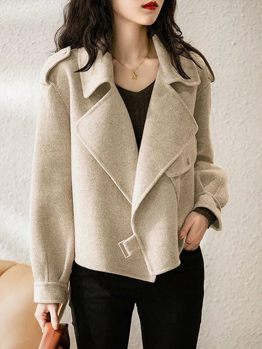 Cream line Coat