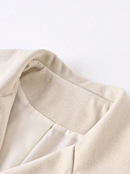 Cream line Coat