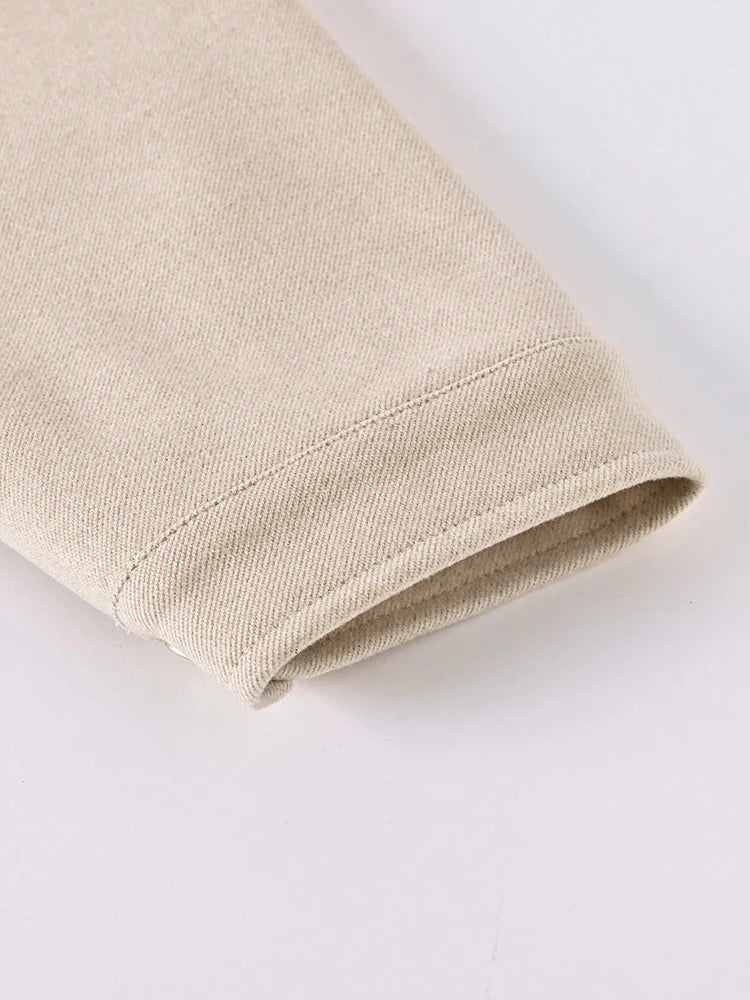 Cream line Coat