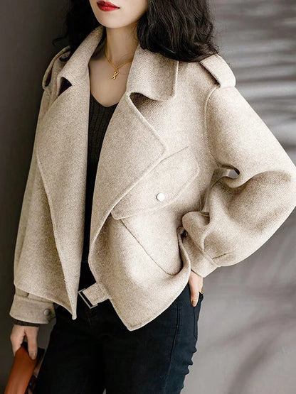 Cream line Coat