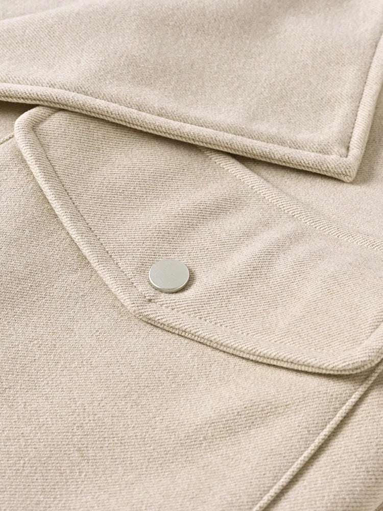 Cream line Coat