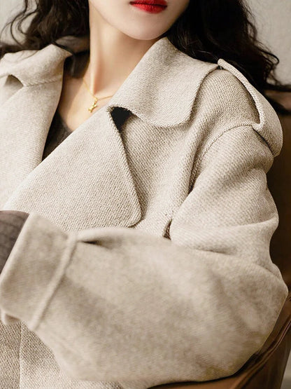 Cream line Coat
